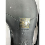 Womans NWOT C Paravano Slipon Slides Flat Black 9/9.5 Slingback Pointed Toe Photo 6