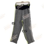 Scala  Knitted Linen Pants Size Medium Black And White Fringe On Outer Seams Photo 5