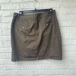 Dockers Women's Size 14 OliveāGreen Button-Front Mini Skirt Casual Photo 2