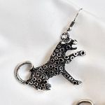 Leopard Earrings In Silver Photo 1