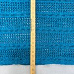 Faded Glory  Crochet Knit Top Cover Up Teal‎ Blue Open Weave 3X Beech Tropical Photo 4