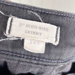 Madewell Tall 9" High-Rise Skinny Jeans in ISKO Stay Black Denim G1203 Size 26T Photo 6