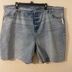 Old Navy New NWT ‎ Balloon Extra High Rise Denim Jean Cutoff Shorts Size 22 Photo 0