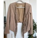 Guess Women's Tan Suede Fringe Jacket, Size S, EUC Photo 0