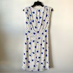 Hugo Boss  Desmala Gathered Mini Dress Blue Dot Fantasy US 4 Photo 8