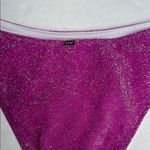 PINK - Victoria's Secret  Glitter Bikini bottom pink purple fuschia new sparkly Photo 2