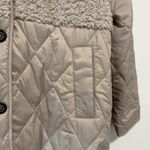 Barbour NWT Melby Teddy Quilted Coat in Oat Ancient Size 10 Photo 4