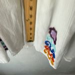 Embroidered Maxi Skirt White Boho Bohemian Cottagecore Festival Long Skirt‎ M Size M Photo 9