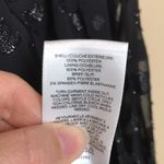 EXPRESS Women’s Black Metallic Swiss Dot Keyhole Cut Out Long Sleeve Bodysuit Photo 10