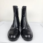 ZARA  Trafulac Studded Combat Moto Ankle Boots Black Slip On Size EU39/US 8.5 Photo 2