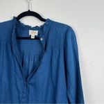 J.Crew Long Sleeve Blouse Blue Sz 00 Photo 3
