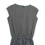 ALBION FIT Black White Gingham Crop Jumpsuit Sleeveless Tie Waist Size XS Photo 6