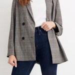 Madewell  Caldwell Double-Breasted Blazer in‎ Menswear Plaid women’s size M Photo 0