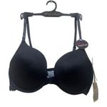 Marilyn Monroe  Intimates Push Up Bra 34D Black Sexy Lace Band Front Closure Photo 0