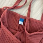 Old Navy  Ribbed Tank Top Floral & Brick Red‎ Sleeveless Camis L/XL Photo 3