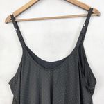 True Desire Womens Nightgown 2X Stretch Polka Dot Slip Dress Sleepwear Goth Glam Black Photo 3