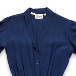 Kenar Silk Shirt Dress - 90's - Ann Tjain for  Blue Photo 1