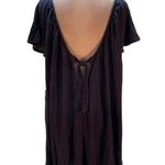 Kona Sol Blue Short Sleeve Tie Back Above the Knee Swim Coverup Dress Size Large Photo 3