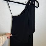 Laundry by Shelli Segal  Black One Shoulder Sheath Dress Size 4 Photo 3
