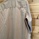 Frank & Eileen Size Large Mary Sand Button Front Collared Shirt Mini Dress Tan Photo 7