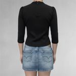 Miu Miu Vintage Black Button-Up Blouse Photo 3