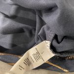 Thalia Sodi  Size L Blue Copper Metallic Zebra Print Popover Henley Top Very Soft Photo 10