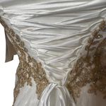 Say Yes Juniors' Strapless Embellished Ballgown Ivory Sz 1/2 White Photo 10