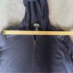 Ralph Lauren LAUREN  Navy Blue Full Zip Hoodie Sweater Military Style L Cardigan Photo 7