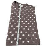 Champion  C Logo Crew Neck Sweatshirt Size XLarge Pullover Gray & White Cropped Photo 2