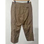 L.L.Bean ‎ Womens Linen Blend Brown Casual Drawstring Pants Size M Petite Photo 2