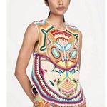 Marie Oliver NWT Armory Rainforest Crochet Linen Blend Tank Top Photo 0