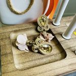 Handmade Dangle Drop Earrings with Chrystals Soutache handcrafted UniqueJewelry Photo 6