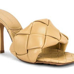 Bottega Veneta  The Lido Sandals in Cane Sugar 36 Womens Leather High Heels Photo 0