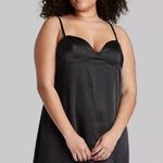 Target  spaghetti strap black satin dress Photo 0