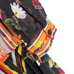 Parker  Floral Ruffle Pleat Dress Size‎ 4 New Photo 5