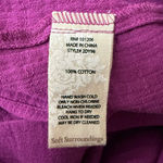 Soft Surroundings NWT  Women’s Large L Purple Button Front Tunic Shirt Cotton Photo 8