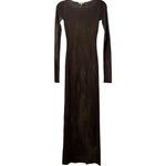 Cotton Citizen NWT Revolve Marbella Long Sleeve Maxi Dress Vintage Chocolate XS Photo 2