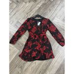 City Triangles Womens Floral Print Glitter Fit & Flare Dress Juniors Size 9 Photo 3