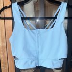 Buffbunny Collection BuffBunny Sports bra Blizzard zip up sipper sky high impact support criss cross Photo 1