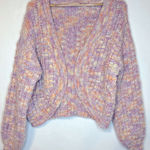 ee:some We:some Multicolor Knit Sweater CottageCore Pastel Fairy Cardigan Women’s Size L Photo 0