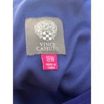 Vince Camuto Blue Sheer Chiffon Cape Overlay Sheath Dress 18W Cocktail Holidays Photo 7