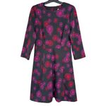 Trina Turk Trina by Fit & Flare Black Red Pink Fireworks Dress Size Womens Small Photo 1
