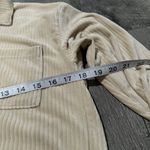 No Boundaries  medium light Yellow Women’s Button Up collared pocket corduroy Photo 3