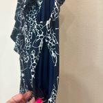 Ivanka Trump  Dress Size Small V-neck Sleeveless Fully Lined, side zipper Navy Photo 8