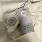 Habitat  Putty Grey Off White One Button Asymmetrical V Neck Slub Inserts Jacket Photo 9