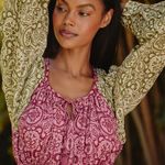 Anthropologie  Mahila Long-Sleeve Tie-Front Mini Dress. Size S. MSRP $118 Photo 2