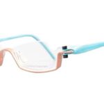 Gail Spence for Prodesign Aluminum Frame Turquoise & Pink Cool Retro Frames 9203 Blue Photo 1