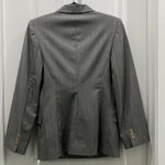 Rodier Gray Pinstripe Tapered Tailored Blazer Sz 44 Photo 5