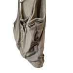 Klassy Network  Gray Waffle Knit Lounge Ultra Crop Henley Tank Top Brami Medium Photo 5