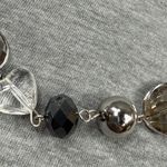 Faceted Faux Gemstone Beaded Necklace with Silver Tone Chain & Lobster Clasp Photo 14